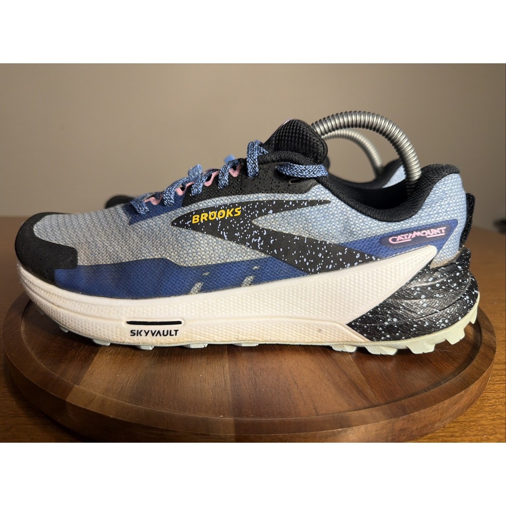 Brooks Catamount 2 Shoes Womens Size 10 B Trail Running SkyVault DNA Loft Blue